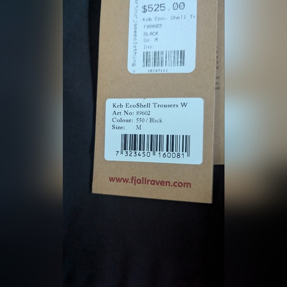 Fjallraven Eco-shell Waterproof trekking pants women's medium - Picture 7 of 7